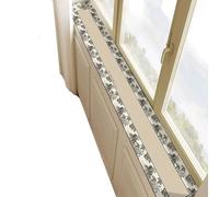 Protector de alféizar de ventana, cubierta estrecha a prueba de polvo, resistente a los arañazos y personalizable para dormitorio, balcón, bahía, fácil de cortar e instalar