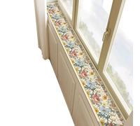 Protector de alféizar de ventana, cubierta estrecha a prueba de polvo, resistente a los arañazos y personalizable para dormitorio, balcón, bahía, fácil de cortar e instalar