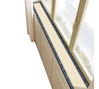 Protector de alféizar de ventana, cubierta estrecha a prueba de polvo, resistente a los arañazos y personalizable para dormitorio, balcón, bahía, fácil de cortar e instalar