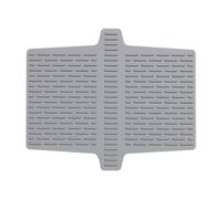 Protector de almohadilla dividida - Protector divisor de fregadero de porcelana, secado de drenaje de grifo de gabinete, bandeja de recogida de de mango de grifo de silicona, tapete de secado de