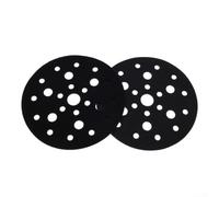 Protector de almohadilla flocada de 6 pulgadas para moler y pulir con 25 agujeros y diseño de absorción de golpes, extiende la vida útil del disco de lijado, paquete de 2