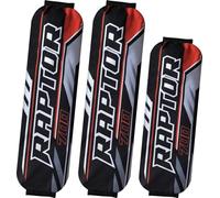 Protector de amortiguador de alta calidad para ATV compatible con Yamaha Raptor 90, 400, 450, 600, 700 - duradero, resistente al agua, fácil montaje (rojo/negro)