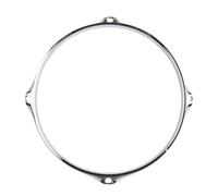 Protector de aro de tambor de metal de aleación de zinc para tambores de 10, 11, 12 pulgadas, pieza de repuesto y silencia el ruido del aro (10 pulgadas, 4 agujeros)