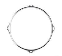 Protector de aro de tambor de metal resistente para caja de tambor de 10, 11, 12 pulgadas, anillo de aleación de zinc de repuesto para asegurar el aro del tambor y minimizar el ruido (10 pulgadas, 4