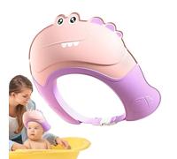 Protector de baby shower, visera de baño ajustable suave | Protección segura de champú, escudo de dibujos animados, gorro de baño suave con protección para ojos y oídos, hace que el baño sea más
