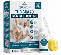 Protector de bañera Antideslizante Transparente con Revestimiento de Agarre para bañeras para Evitar resbalones y caídas, Secado rápido Respetuoso con el Medio Ambiente (el Embalaje Puede Variar)