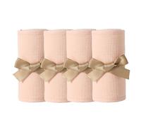 Protector de Barra para Cuna de Gasas de Algodón - Algodón Gasificado Transpirable, 2 Piezas con Correas Ajustables | Envoltura para Barra de Cuna | Para Dormitorio Salón Épocas Cálidas Ambientes