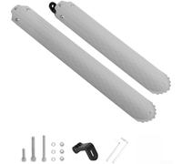 Protector de Barro enrollable para acero Resorte y Goma Protector | Ángulo ajustable, adaptación marcos varios, protección barro óptima, uso versátil(Light Gray)