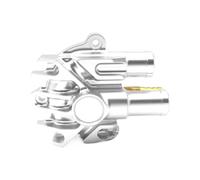 Protector de Bomba de Agua de refrigeración del radiador del Motor CNC Compatible con Motocicleta GTS GTV(Silvery)