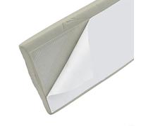 Protector de borde con aspecto de mármol para esquinas de pared, lados de mesa, bordes de encimera y detalles de tuberías de gas (textura gris)