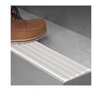 Protector de borde de escalera de aleación de aluminio de alta tracción, tira de seguridad antideslizante for escalones y rampas.(Silver,L 100cm/1m/3.3 ft)