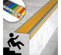 Protector de borde de escalera de goma antideslizante, autoadhesivo, flexible, ignífugo, impermeable, borde de esquina de seguridad para uso doméstico y oficina