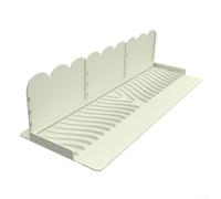 Protector de borde de fregadero de silicona ajustable, protector de cocina para salpicaduras para redirección de agua, barrera de defensa de encimera para piedra de granito, se adapta a la mayoría de