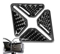 Protector de borde de puerta de coche - 2pcs Guardianes de esquina de fibra de carbono con adhesivo fuerte | Borde de puerta automotriz para SUV, camión o coche | Bandas protectoras anti-
