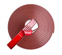 Protector de borde suave en forma de U en material TPE para proteger las superficies de tu hogar, tamaño doce milímetros de ancho por cinco metros de largo (marrón)