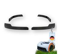 Protector de bordes compatible con Segway Navimow i200 AWD Serie Protección Bumper Tuning Robot cortacésped - simplemente insertado, no necesita pegamento (negro i205 AWD| i208 AWD | i210 AWD)