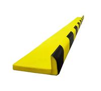 Protector de Bordes de Espuma de 47", Autoadhesivo para Esquinas de Pared de Garaje, con Rayas Amarillas y Negras de Alta Visibilidad y Parachoques de Seguridad(L-Shaped,10PCS)