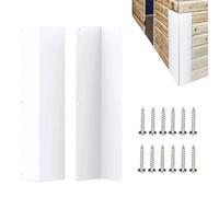 Protector de bordes de metal, 2 unidades para esquinas y bordes, protección contra golpes para encimeras y mostradores, para chimenea, puerta, armario, encimera, muebles, mesa para -