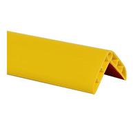 Protector de bordes de PVC para escaleras, perfil de ángulo, autoadhesivo, protección de bordes de goma para muebles de escritorio, escaleras, protector de bordes de mesa para garaje (3,5 cm x 3,5 cm,