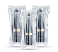 Protector de botellas de vino, 25 bolsas de burbujas, bolsa de cojín inflable de viaje para embalaje y transporte seguro de botellas de vidrio en amortiguación de avión