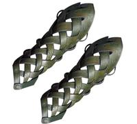 Protector de brazo ajustable para cosplay, para mujer, guantes de piel, 2 unidades medievales para jugar como caballero medieval, multiusos, uso al aire e interior, fácil limpieza