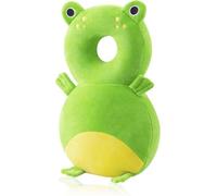 Protector de Cabeza de Bebe, Almohadillas de Seguridad Ajustables para Bebes,Cojín Protector Ajustable para Cabeza para Bebés de 4 a 24 Meses para Gatear y Camina (Rana de Peluche)