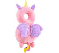 Protector de Cabeza de Bebe, Almohadillas de Seguridad Ajustables para Bebes,Cojín Protector Ajustable para Cabeza para Bebés de 4 a 24 Meses para Gatear y Camina (Unicornio de Peluche)