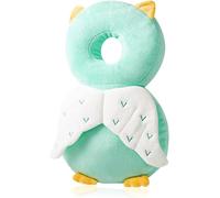 Protector de Cabeza de Bebe, Almohadillas de Seguridad Ajustables para Bebes,Cojín Protector Ajustable para Cabeza para Bebés de 4 a 24 Meses para Gatear y Camina (Búho de Peluche)