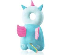 Protector de Cabeza de Bebe, Almohadillas de Seguridad Ajustables para Bebes,Cojín Protector Ajustable para Cabeza para Bebés de 4 a 24 Meses para Gatear y Camina (Ángel de Peluche)