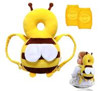 Protector de Cabeza para Bebé,Transpirable,con Rodilleras,Cojín Protector para la Cabeza del Bebé y Rodilleras para Bebé, Ideal para Niños que Aprenden a Gatear y Caminar