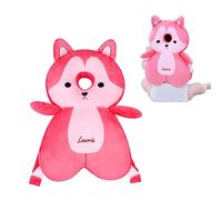 Protector de cabeza para bebés y niños pequeños, almohadillas de seguridad ajustables para andadores de bebé (rojo)