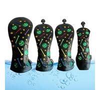 Protector de cabeza para palos de golf Fácil de limpiar club de golf juego de 4 piezas,Headcovers driver, maderas de calle e híbrido, driverheadcover todos