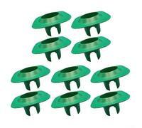 Protector de cabezal de aspersor para sistemas de riego residenciales para mantener la alineación de la cabeza del aspersor a través del movimiento estacional del suelo (10 unidades, verde)