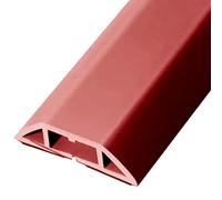 Protector de cable, cubierta de cable de suelo con adhesivo, gran capacidad para almacén y oficina, PVC suave, fácil de cortar para espacios seguros y organizados