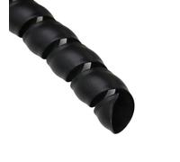 Protector de cable de manguera con envoltura en espiral, Protección de tubería flexible diámetro interior 28 mm, 30 y 35(Black,ID 28mm 5 Meters)