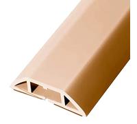 Protector de cable de suelo con base adhesiva, PVC suave para una gestión segura y organizada de cables en almacenes y oficinas
