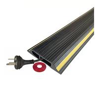 Protector de cable de suelo, cubierta de alambre de goma suave para una gestión segura y ordenada de cables en hogares y oficinas