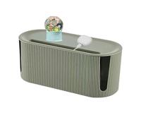 Protector de cable de tomas eléctricas, caja organizadora de cables de carga resistente, corrector de regleta de alimentación, funda de almacenamiento de cables de escritorio, soporte de alambre