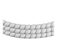 Protector de cable en espiral de 2M, tubo de telar de alambre de PP/PE, funda antimordedura ignífuga de 8-28mm(White,30mm X 2 Meters)