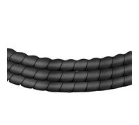 Protector de cable en espiral de 2M, tubo de telar de alambre de PP/PE, funda antimordedura ignífuga de 8-28mm(Black,8mm X 2 Meters)