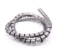 Protector de cable en espiral multicolor 8-40 mm 1-5 metros(Grey,10mm 1 Meter)