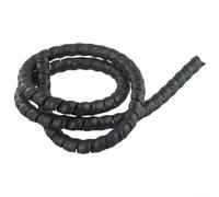 Protector de cable espiral espiral de polietileno, 1 metro de longitud, 10 mm de diámetro, resistente al fuego y a la abrasión, para organizar mangueras hidráulicas y cables eléctricos para oficina y