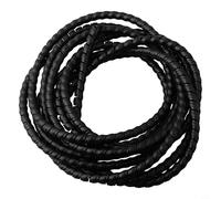 Protector de cable flexible en espiral de 5 m, resistente a los aplastamientos, tubo de protección para líneas neumáticas hidráulicas, gestión de cables, D-8/10/12 mm, negro (D-8 mm)