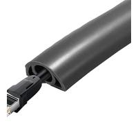 Protector de Cable para Piso,Cubierta para Cable de Piso | de Cables retardantes de Llama para Cables en el | Piso Autoadhesivo para Ocultar para gestión de domésticos, Protector de