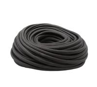 Protector de Cable Tubo de Fibra Vidrio, Funda Cable HTG 1-25 mm, Suave Trenzada, Envoltura Alambre for tubería Alta Temperatura, Protege 1 Pieza(Black,4MMx1METER)