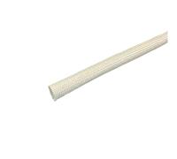 Protector de Cable Tubo de Fibra Vidrio, Funda Cable HTG 1-25 mm, Suave Trenzada, Envoltura Alambre for tubería Alta Temperatura, Protege 1 Pieza(White,1MMx5METERS)