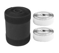 Protector de cables de suelo de poliéster de 3 metros, solución de gestión de cables de tropiezos, prevención de peligros para alfombras y suelos duros, color negro, fácil de instalar, corte para