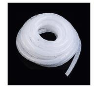 Protector de Cables, Funda for, enrollador, Espiral, Organizador, Tubo 4-30 mm, Protector gestión(Transparent White,30mmx1.5m)