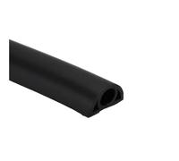 Protector de Cables Oculto for Cubierta Suelo, Autoadhesivo 1m/3,0m, conducto alimentación Flexible for Oficina, hogar(Black,1m)