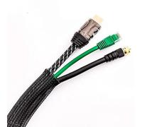 Protector de Cables Tubo Protector de Cables, Manguito Organizador de Cables Negro Diámetro 4 mm-60 mm Longitud 1 m-200 m(14mm,100 Meters)